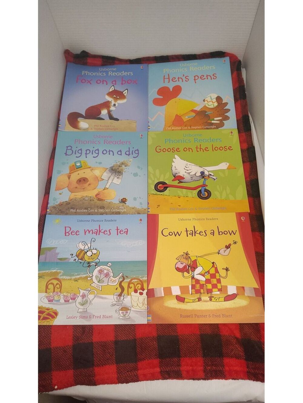 Usborne Phonics Readers 6 Book Lot Children Learn to Read Homeschool Early Read